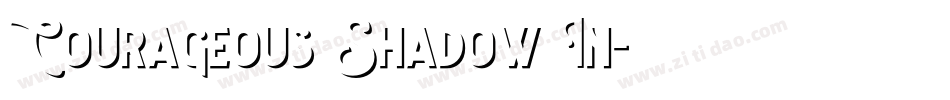 Courageous Shadow In字体转换